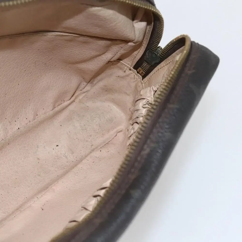 Louis Vuitton Monogram Trousse Toilette 23 Clutch Bag Brown